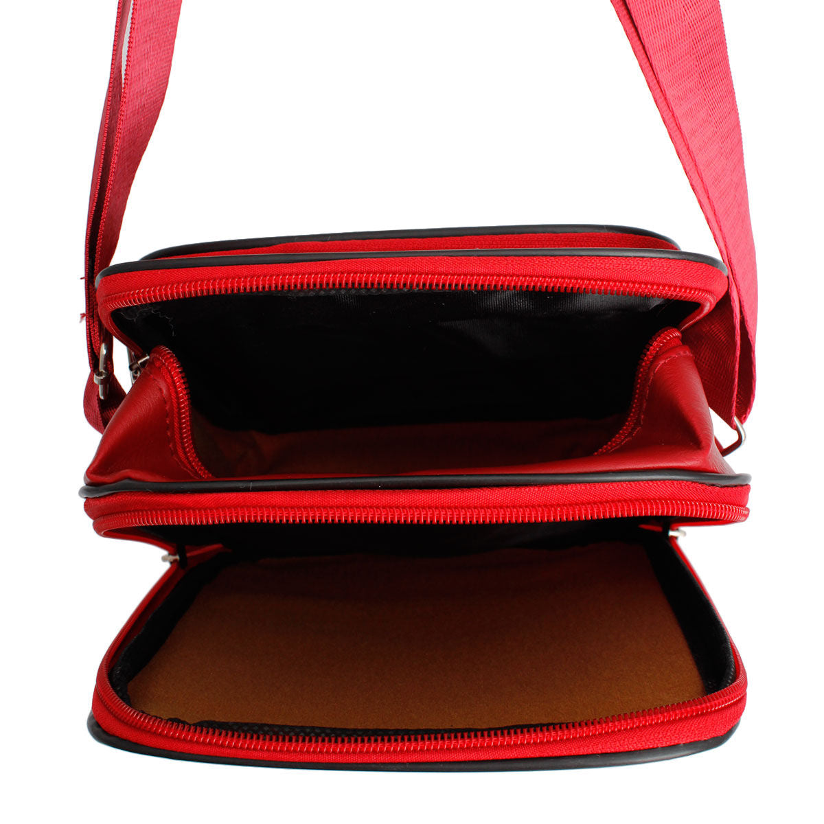 Red Designer D Crossbody