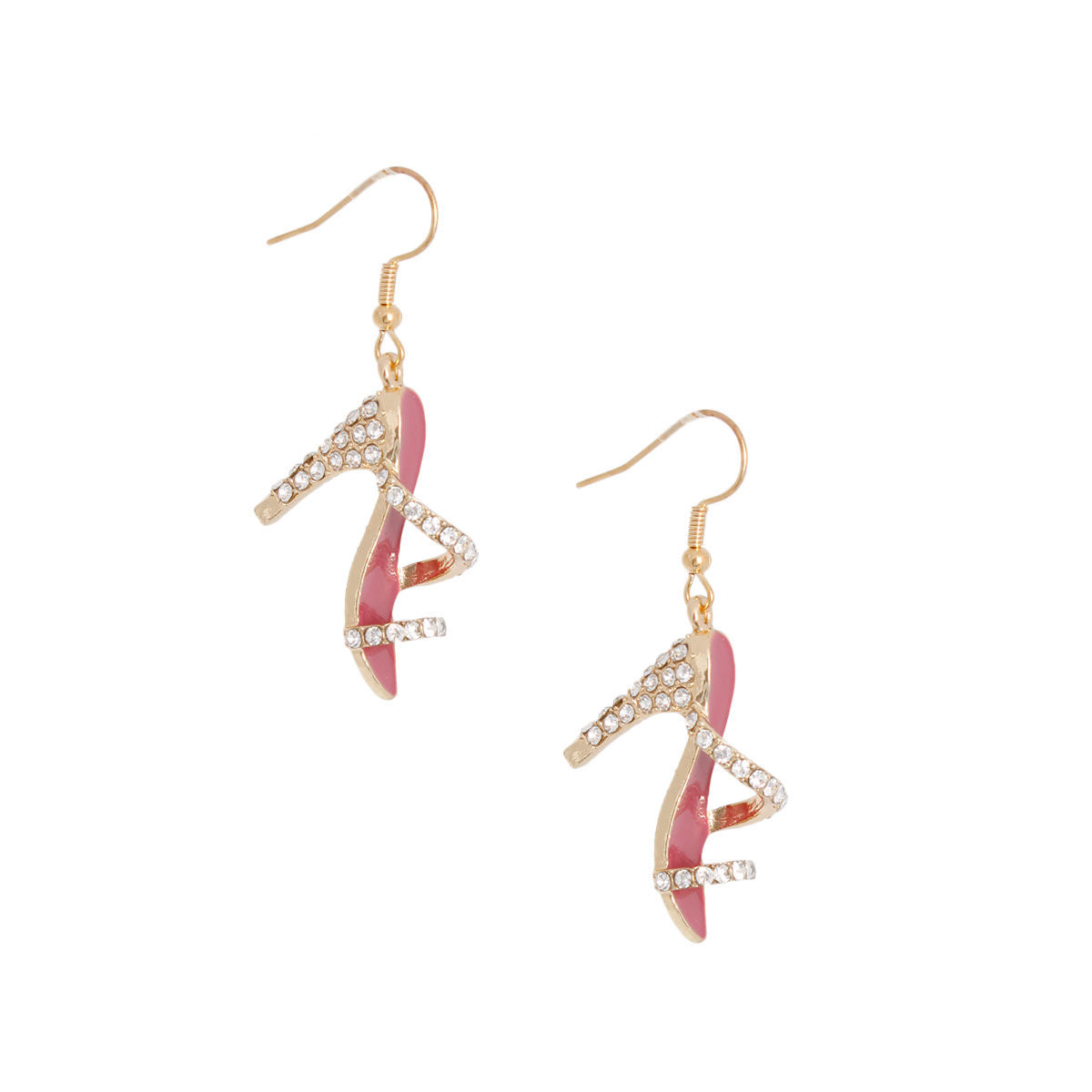 Pink High Heel Earrings