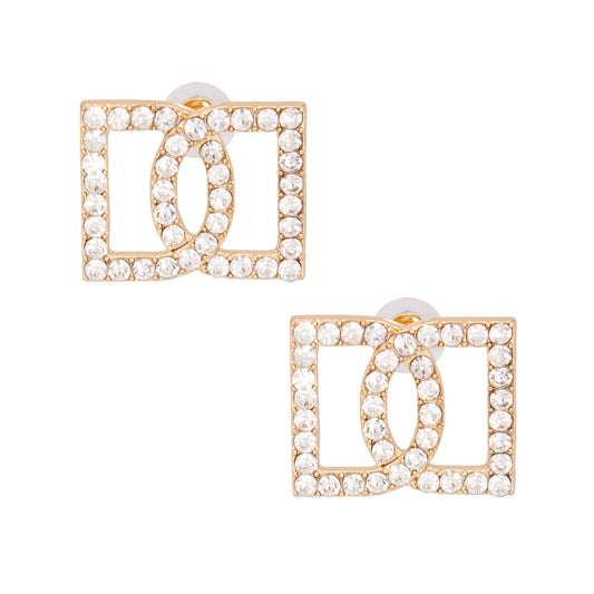 Gold Double D Studs