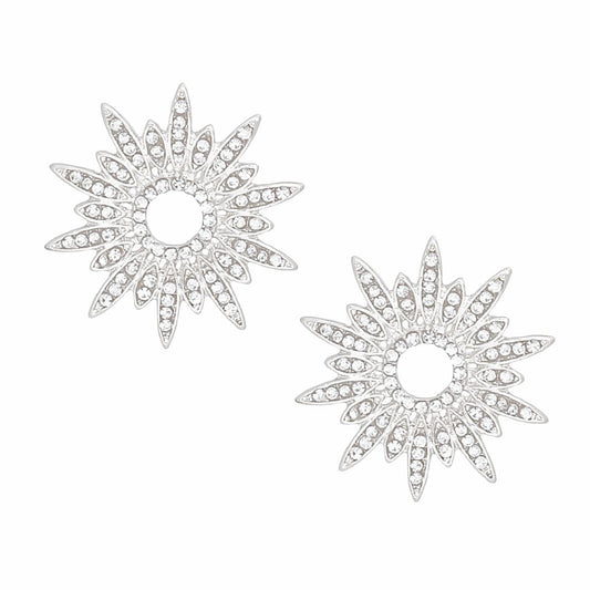 Stud Celestial Star Silver Earrings for Women