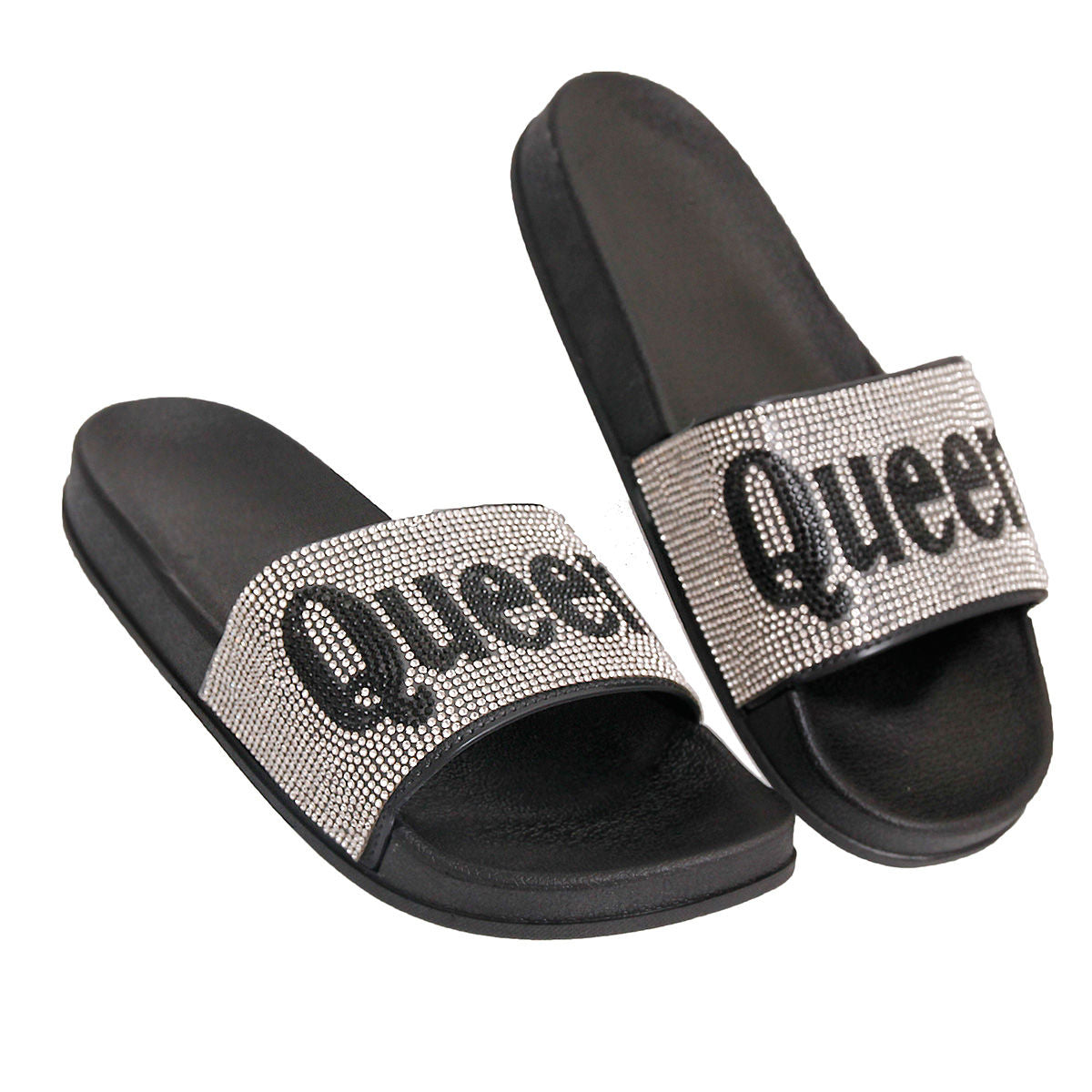 Size 9 Queen Silver Slides