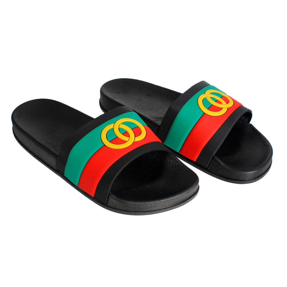 Size 9 Black Stripe Slide