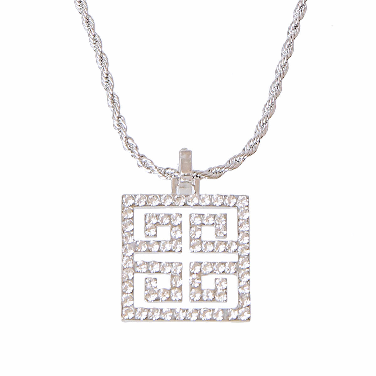 Sparkling Statement: Rhinestone Signature Pendant