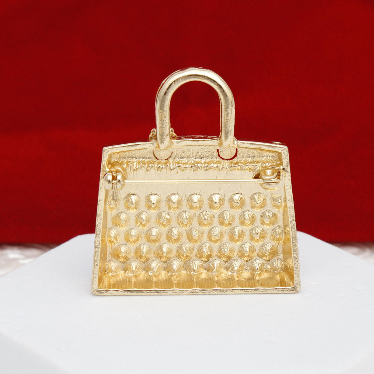 Brooch Gold Mini Iconic Handbag Parisian Pin