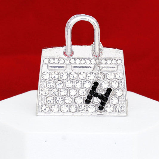 Brooch Silver Mini Iconic Handbag Parisian Pin