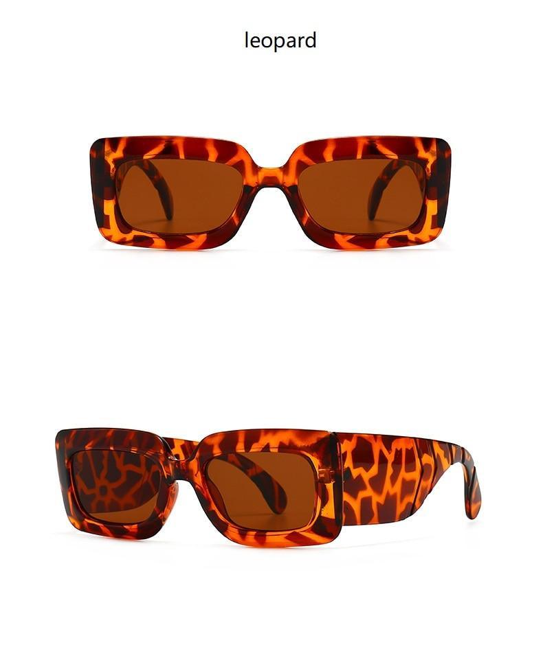 Oversized Square Sunglasses Classic Square Sunglasses For Men & Women Sun Glasses In Snake Pattern For Traveling Shades Female