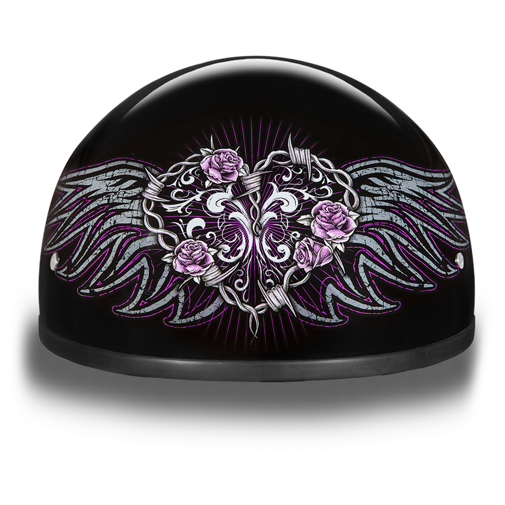 D.O.T. DAYTONA SKULL CAP - W/ BARBED WIRE HEART
