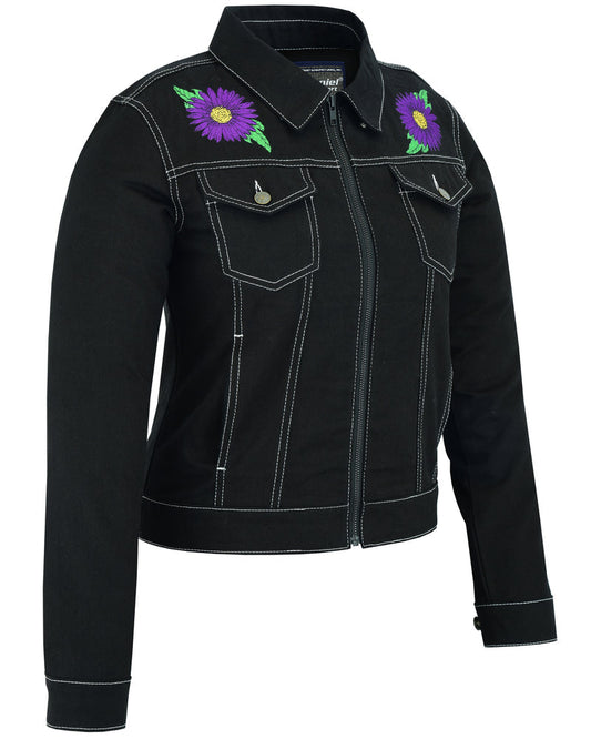 DM Women's Daisy Black Denim Jacket