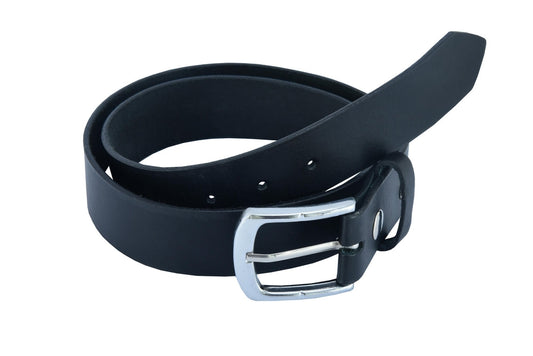  Iconic Black Genuine Leather Belt