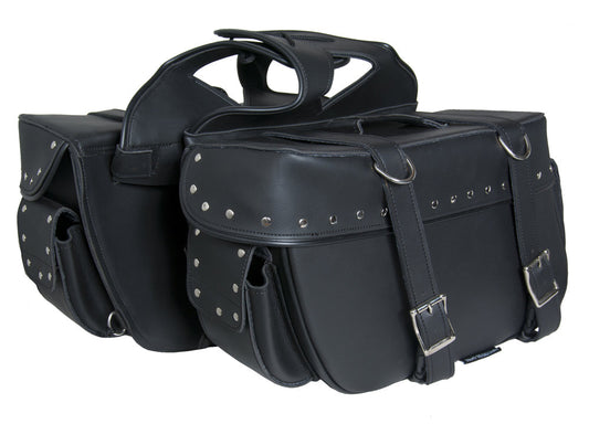 DS Two Strap Saddle Bag w/ Studs