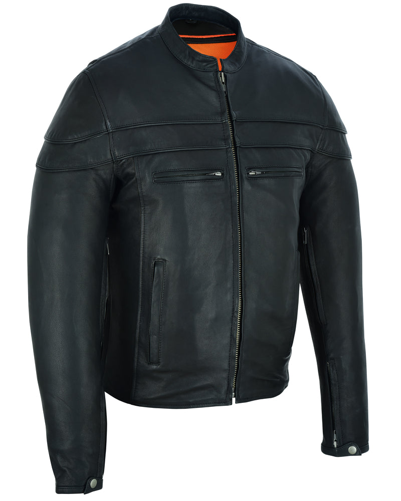 DS Men’s Tall Sporty Scooter Jacket – Naked Cowhide