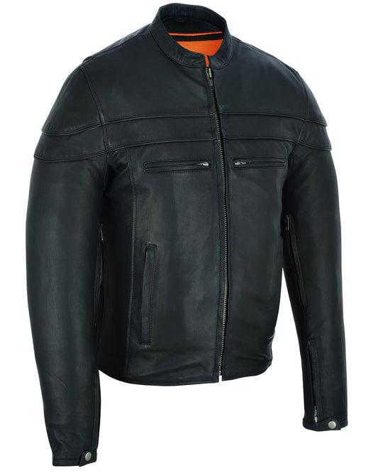 DS Men’s Tall Sporty Scooter Jacket – Naked Cowhide
