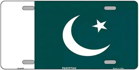 Pakistan Flag Metal Novelty License Plate 