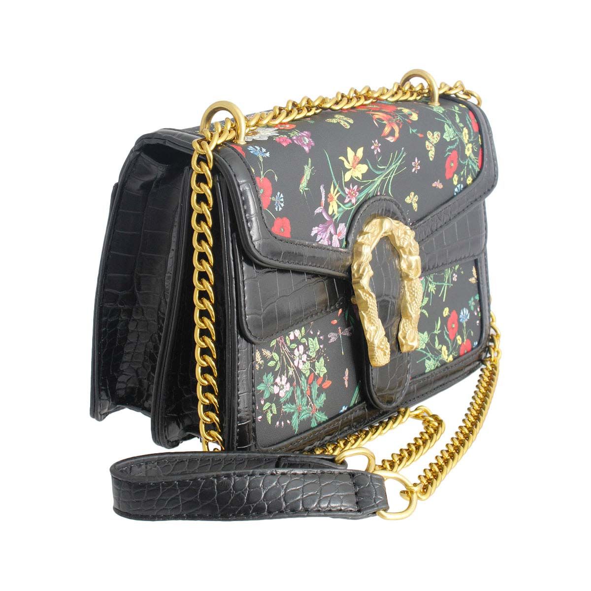 Floral Flair: Square Satchel