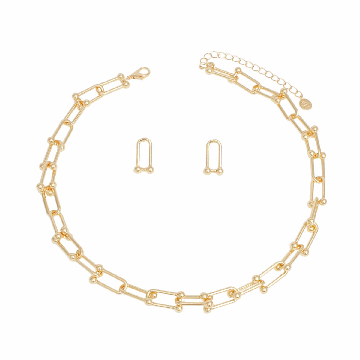 Chain Gold Gauge Links Single Strand Necklace