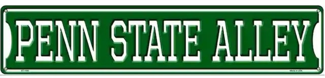 Penn State Alley Metal Street Sign