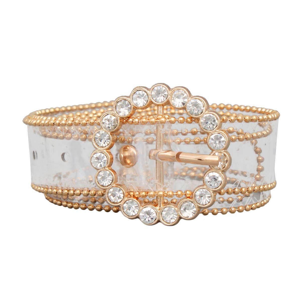 Gold Crystal Transparent Belt