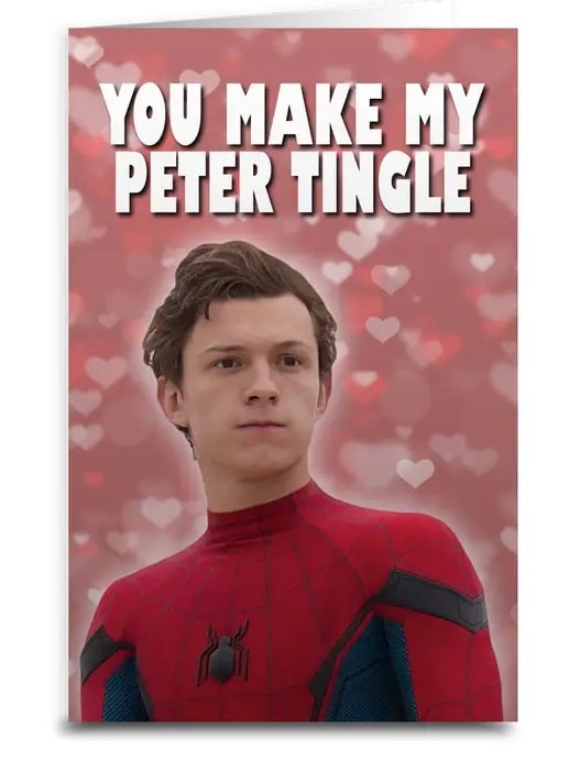 Peter Parker Spiderman Greeting Card