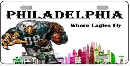 Philadelphia Where Eagles Fly Eagles Fan License Plate