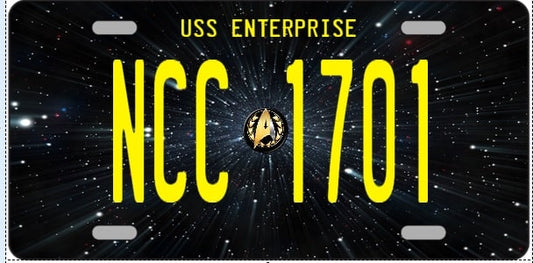 USS Enterprise Starfleet License Plate