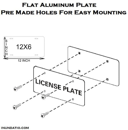 Alabama Thin Blue Line Novelty Metal License Plate Tag