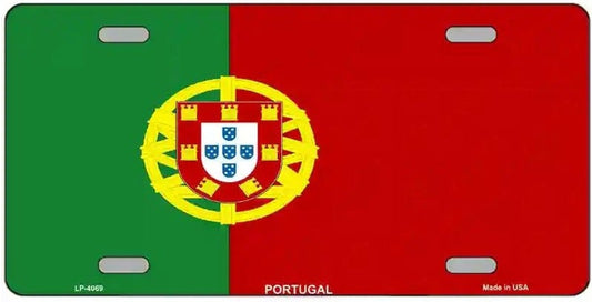  Portuguese Flag Metal Novelty License Plate