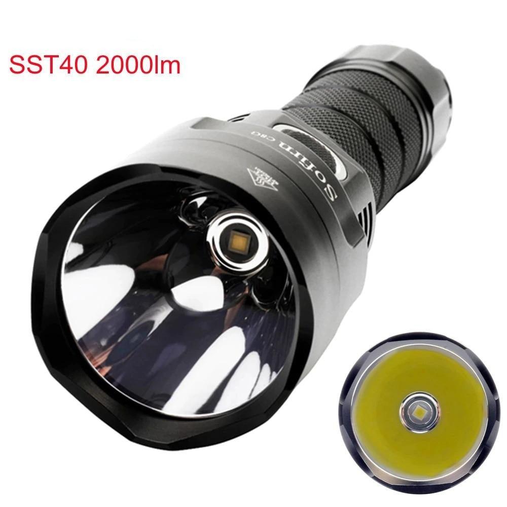 Powerful Flashlight Rechargeable Waterproof Searchlight Powerful Long Beam Distance LED Super Bright Flashlight Cree Torch with  Ramping Indicator USB Charger Super Bright Torch Best For Hiking Hunting Camping Outdoor Sport