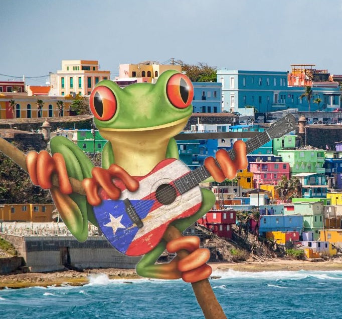 Coqui Frog serenades Puerto Rico