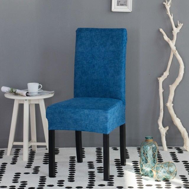 Printed Polyester Fabric Chair Cover Washable Chair Covers Seat Slipcovers Stretch Dining Seat Case For Home Stretch Removable Washable Dining Room Chair Protector Slipcovers/Home Decor Dining Room Seat Cover Multiple Styles