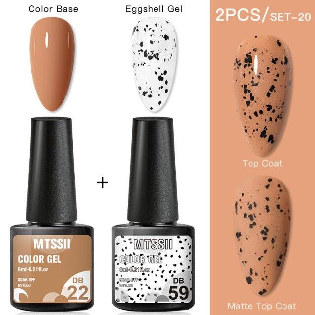 Luxury Gel Nail Polish Permanent Glossy Matte Egg Effect Elegant Stylish Eggshell Design For Women And Lady Nail Gel