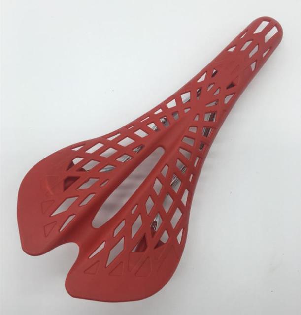 Lightweight Bicycle Front Seat Mat Bike Saddle Bicycle Seat Cushion Pad Breathable Soft Spider Web Saddle Cycling Bicycle Hollow Seat Saddle Comfy Ultra Light Mountain Bike Road Bicycle Saddle