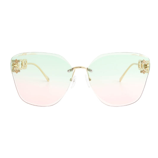 Green Clover Chain Arm Sunglasses