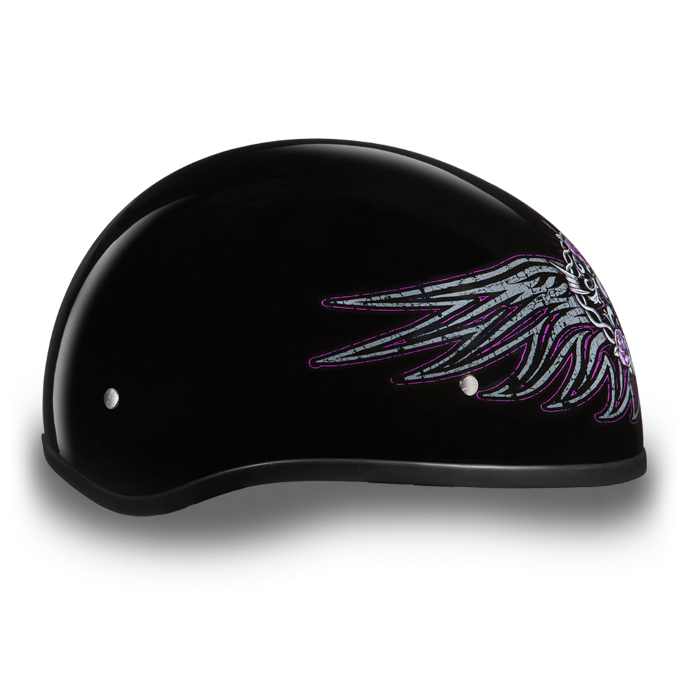 Alternate View D.O.T. DAYTONA SKULL CAP - W/ BARBED WIRE HEART