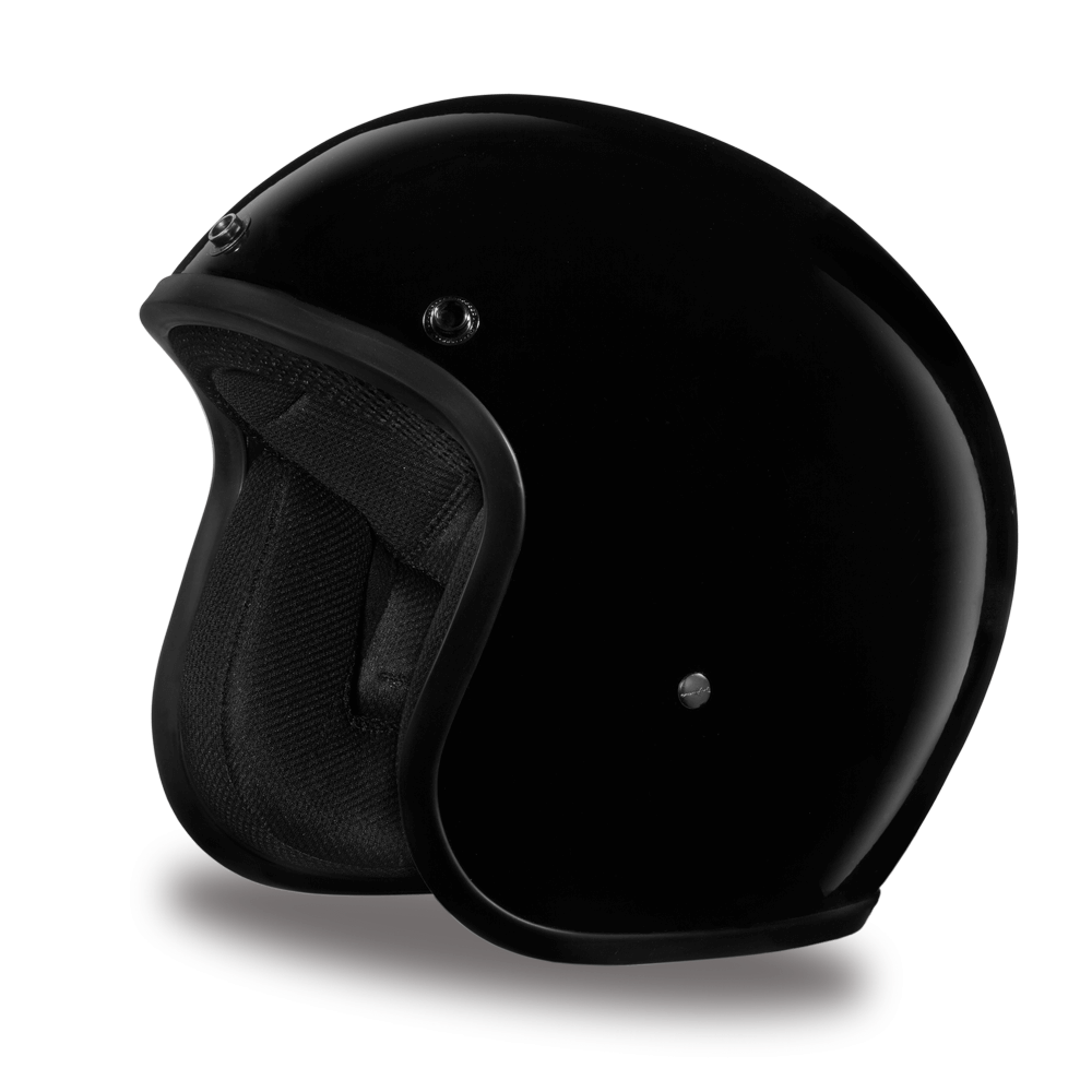 Alternate View  D.O.T. DAYTONA CRUISER - HI-GLOSS BLACK Helmet