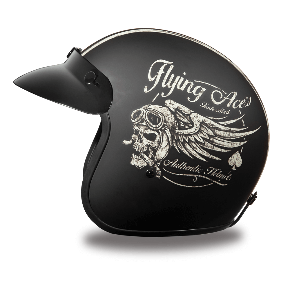 Facing Left D.O.T. DAYTONA CRUISER - W/ FLYING ACE'S HELMET