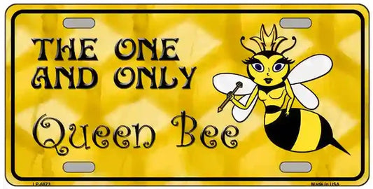 One and Only Queen Bee License Plate