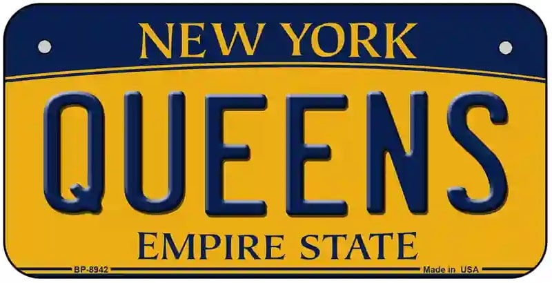 Queens NY Bicycle License Plate