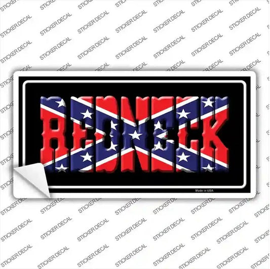 Redneck Confederate Flag St. Andrews Cross Bumper Sticker