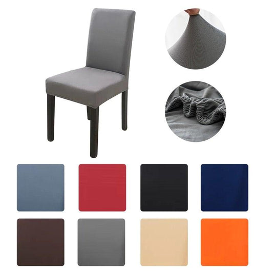 Removable Kitchen Chair Covers Chair Protector Covers For Dining Room Restaurant Hotel Solid Color Chair Covers Spandex Elastic Modern Chair Covers for Kitchen Covers for Armchairs For Home Decoration Wedding Chair Washable Furniture Chair for Kids