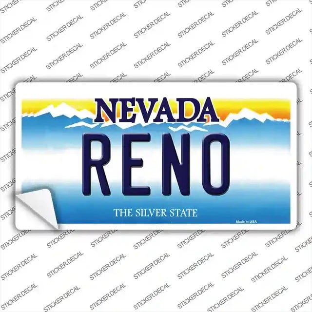 Reno Nevada Background Bumper Sticker 