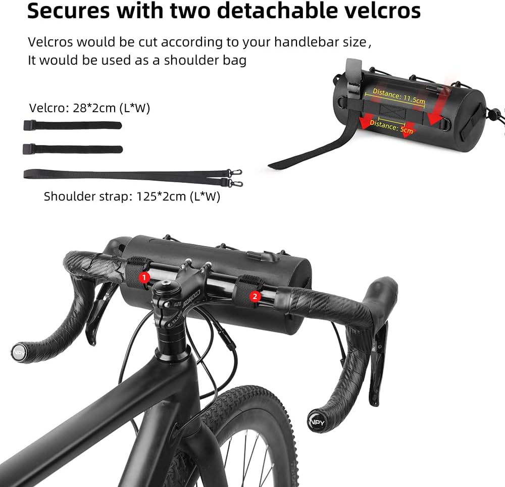 Rhinowalk Waterproof Handlebar Bag With Shoulder Strap