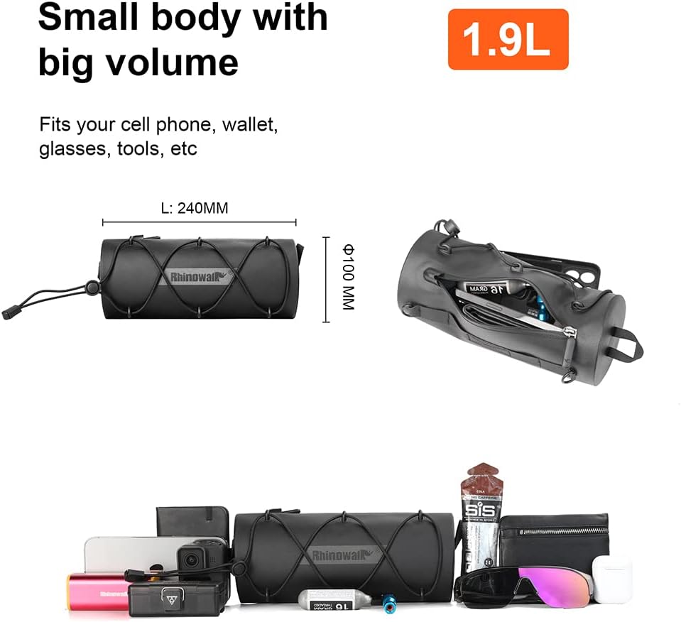 Rhinowalk Waterproof Handlebar Bag With Shoulder Strap