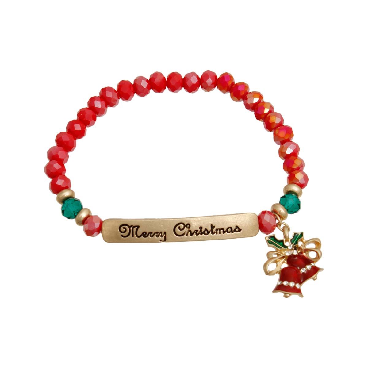 Merry Christmas Plate Bracelet