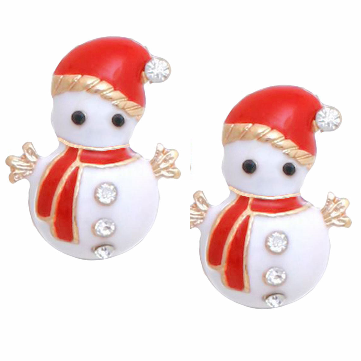 Adorable Mini Snowman Studs: Cuteness Overload