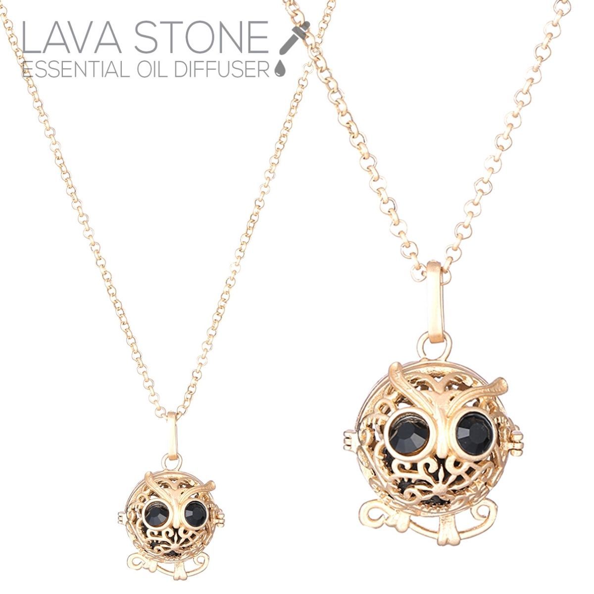 Oil Diffuser Lave Stone Necklace