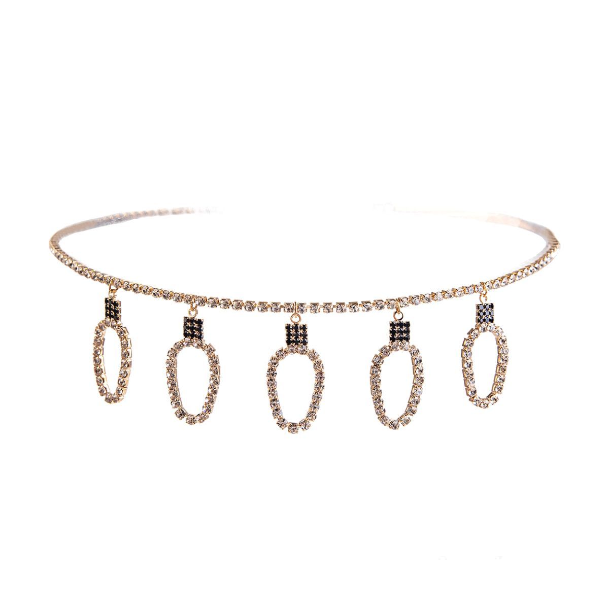 Gilded Glow: Gold Xmas Light Bulb Choker