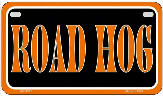 Road Hog Motorcycle License Plate