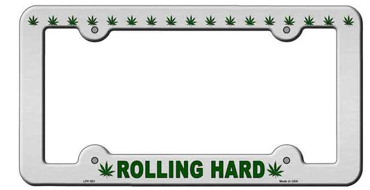 Rolling Hard Novelty Metal License Plate Frame