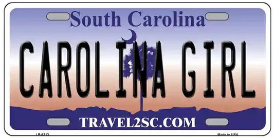 South Carolina Girl Novelty License Plate