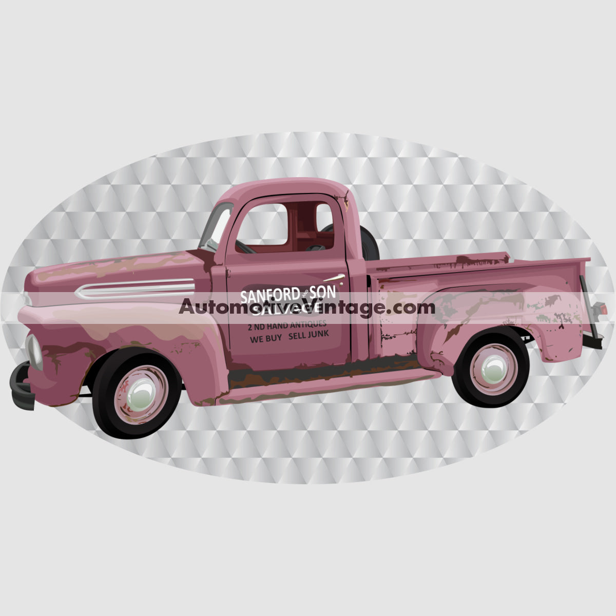 Sanford and Son Ford Pickup Famous Car Chest Logo T-shirt